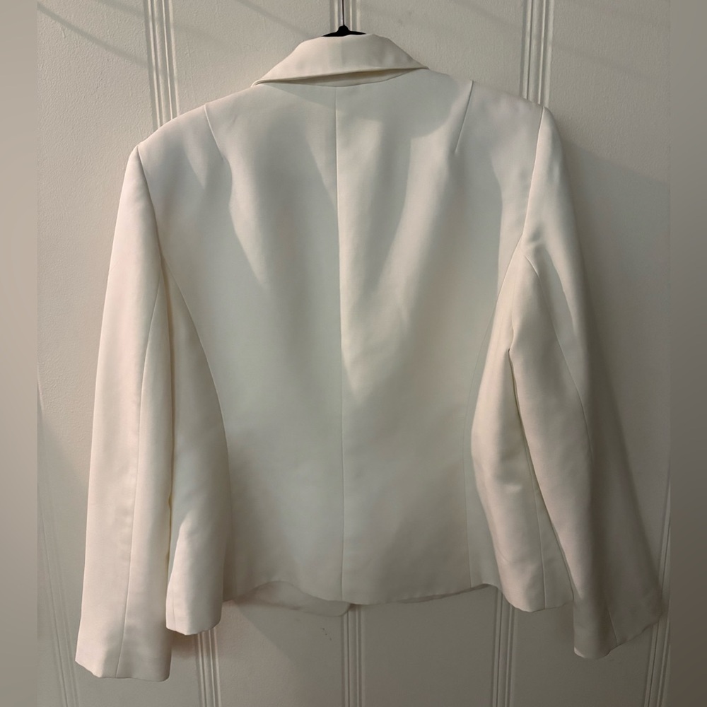 Stunning white Evan Picone Single-Button Tailored Blazer - Picture 2 of 8